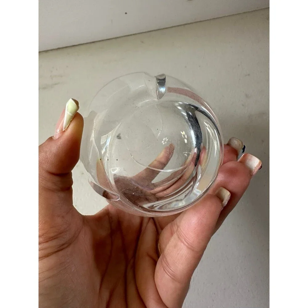Mikasa Crystal Finesse Design Clear Swirl Cut Tulip Scallop Shape Vase 5.5
